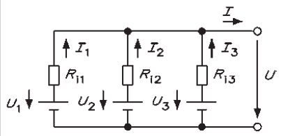 Schema electrică pentru Legarea în paralel a elementelor