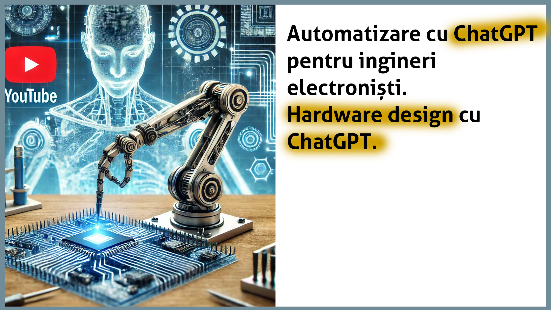 Automatizare cu AI  pentru ingineri  electroniști.